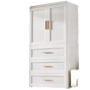 Baby White Plastic Wardrobe