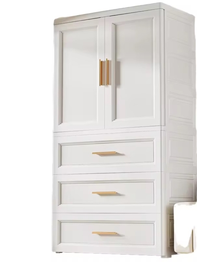 Baby White Plastic Wardrobe