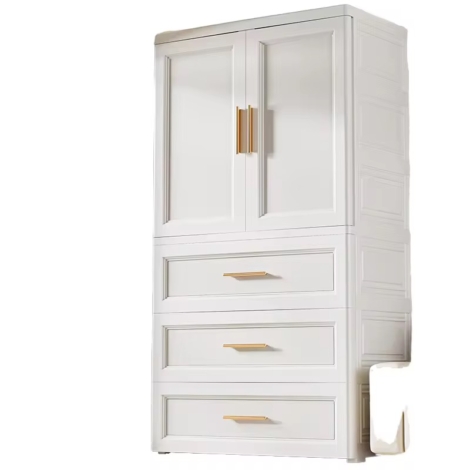 Baby White Plastic Wardrobe
