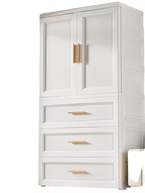 Baby White Plastic Wardrobe