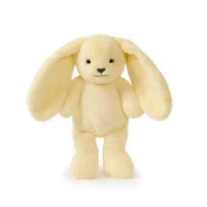 Premium soft yellow plush bunny stuffed toy for babies and toddlers, gentle comfort companion for nursery décor, cuddling and newborn gift.